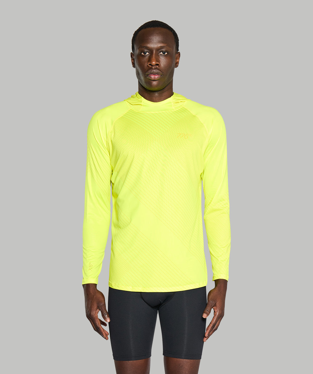 Men's Wreath Sun Hoodie - Graphic Neon Yellow