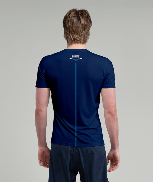 Unisex Rowing New Zealand NZ Championships Performance T-Shirt SS - Navy