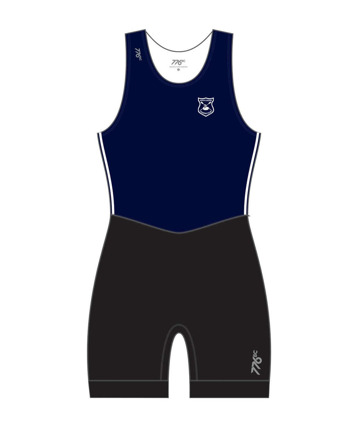 Women's North Shore Rowing Club Streamline Leg Band Unisuit - Navy/Black