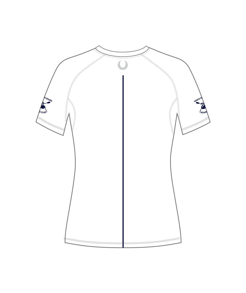 Women's North Shore Rowing Club Masters Base Layer SS - White