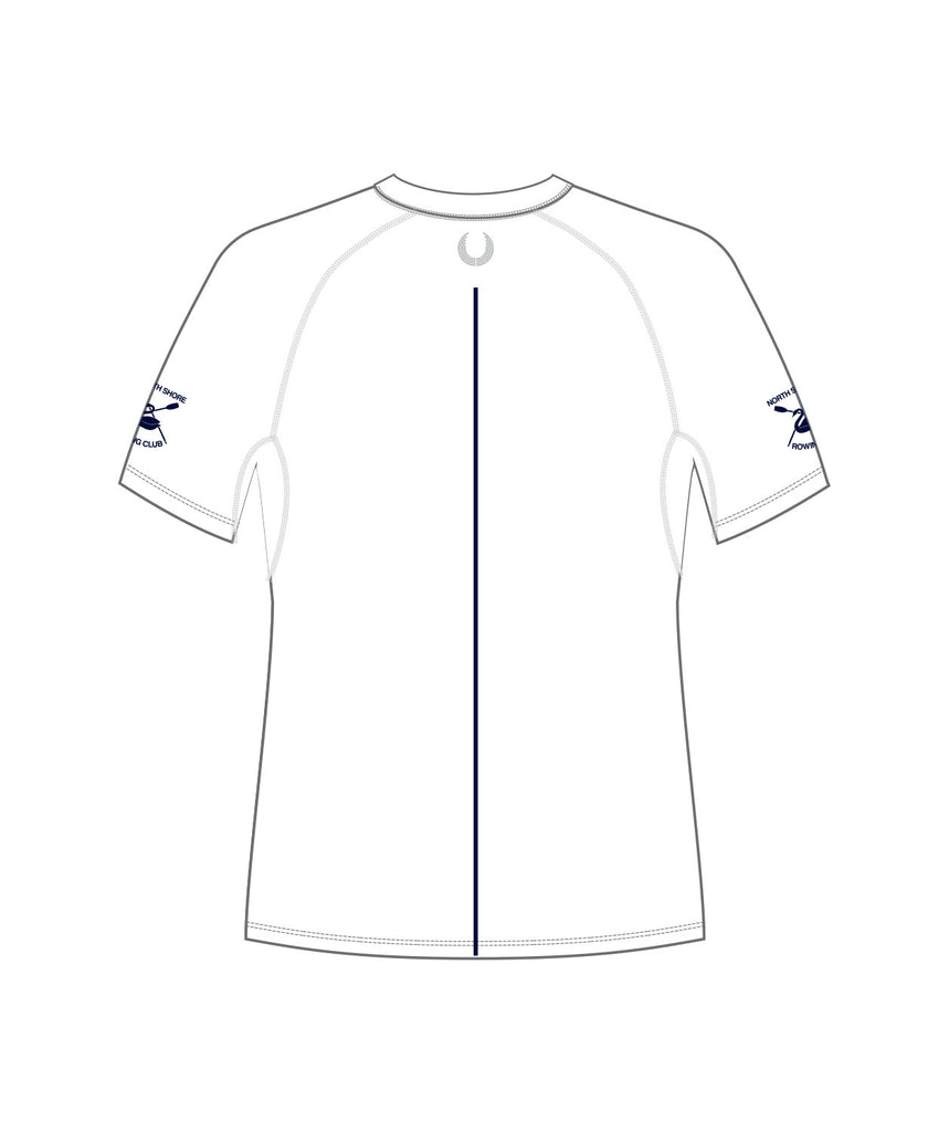 Men's North Shore Rowing Club Masters Base Layer SS - White