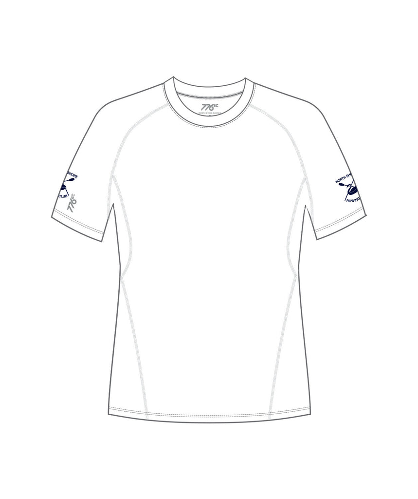 Men's North Shore Rowing Club Masters Base Layer SS - White