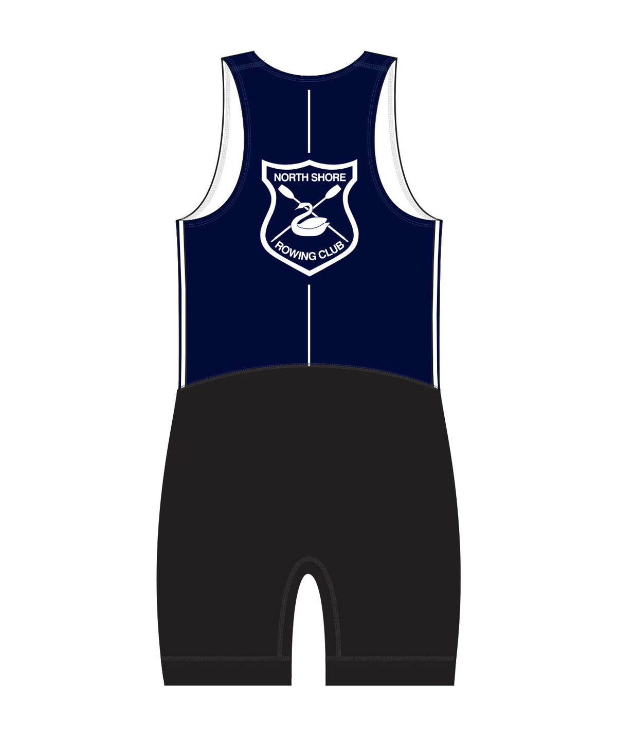Men's North Shore Rowing Club Streamline Leg Band Unisuit - Navy/Black