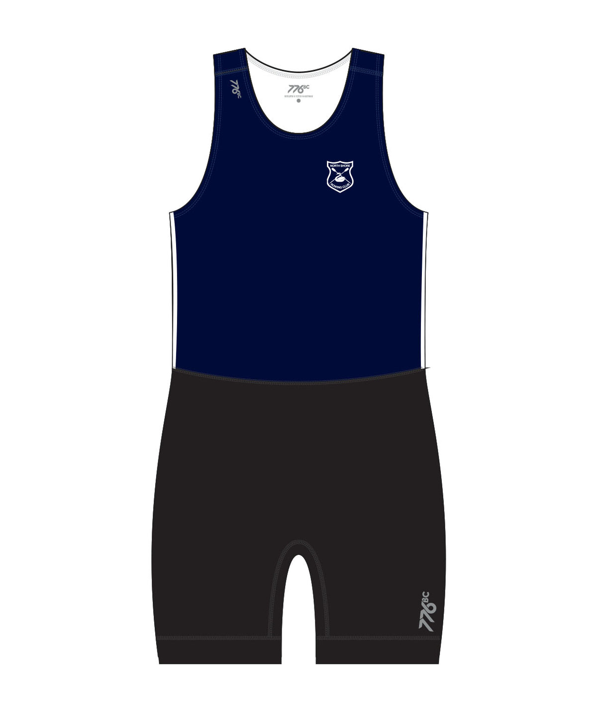 Men's North Shore Rowing Club Streamline Leg Band Unisuit - Navy/Black