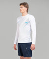 Men's 776BC Base Layer LS - White/Twizel Blue