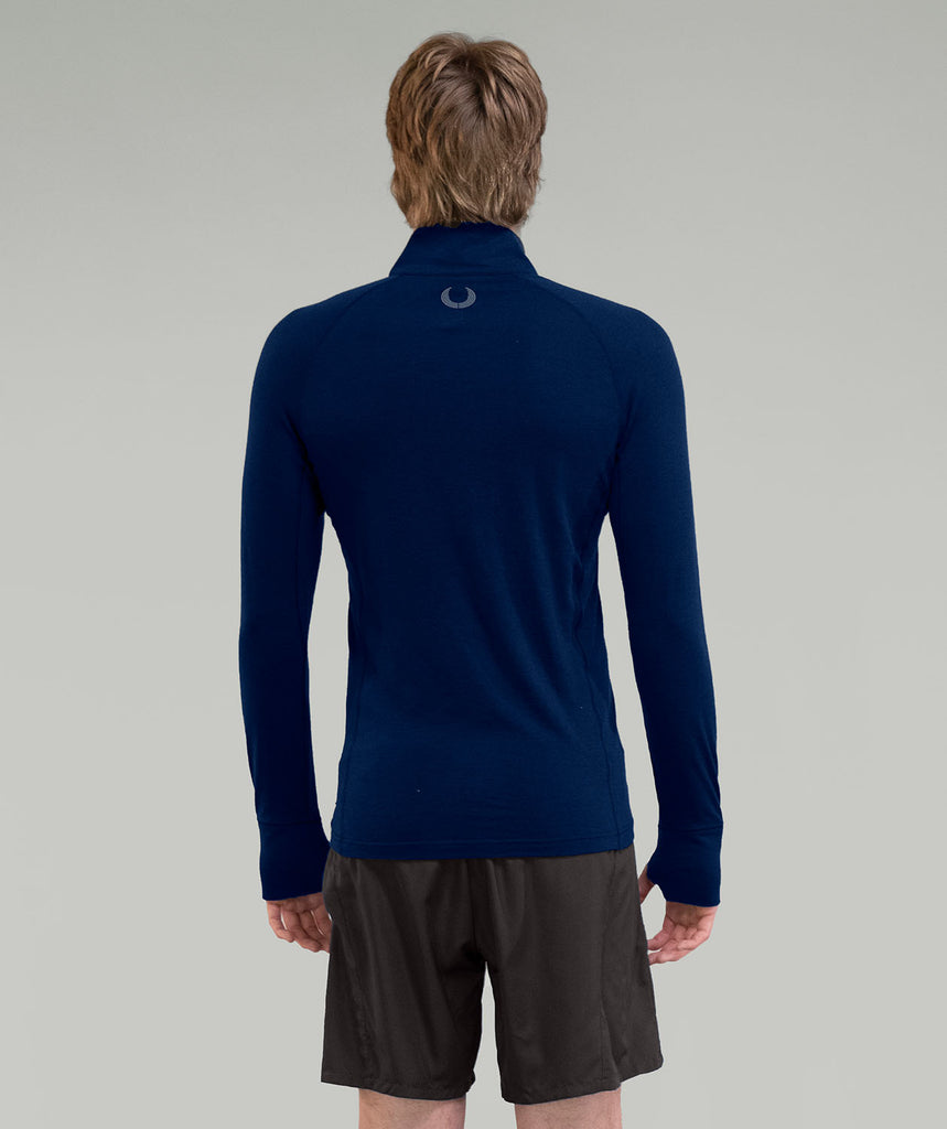 Men's Red Shed Pro-Merino 1/4 Zip LS - Navy