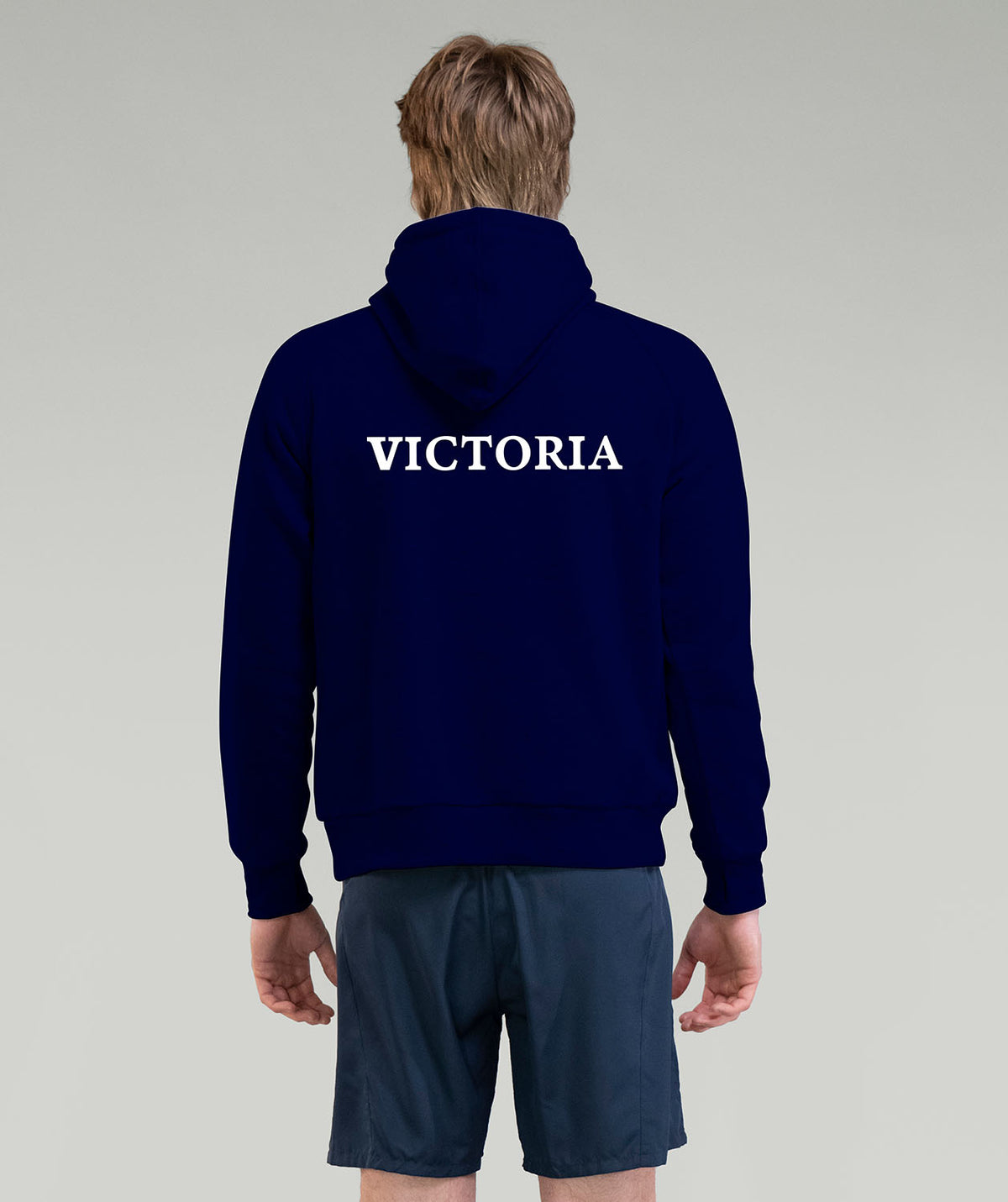 Unisex Rowing Victoria Pop Over Hoodie - Navy
