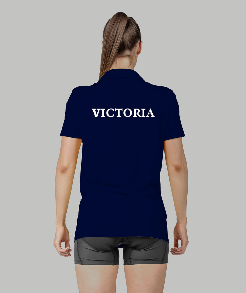 Women's Rowing Victoria Polo SS - Navy