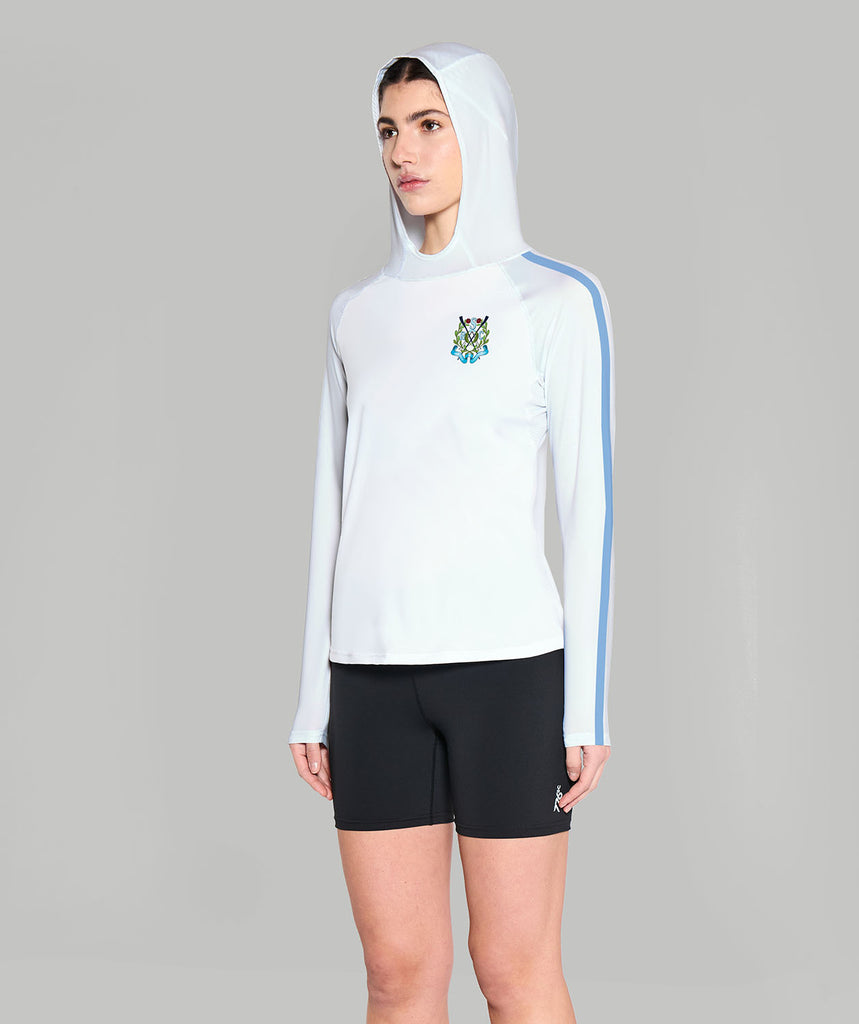 Women's Sydney Rowing Club Sun Hoodie LS - White