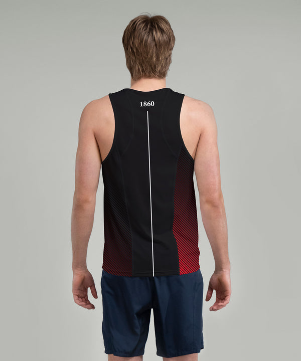 Men's Thames Rowing Club Performance Tank - Black/Red