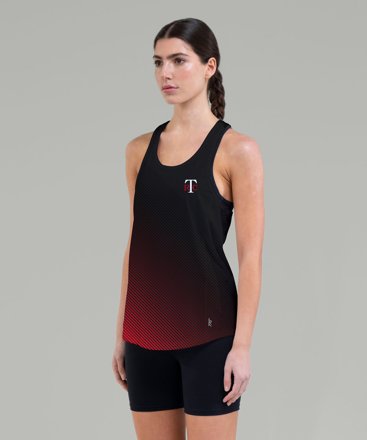 Women's Thames Rowing Club Performance Tank - Black/Red