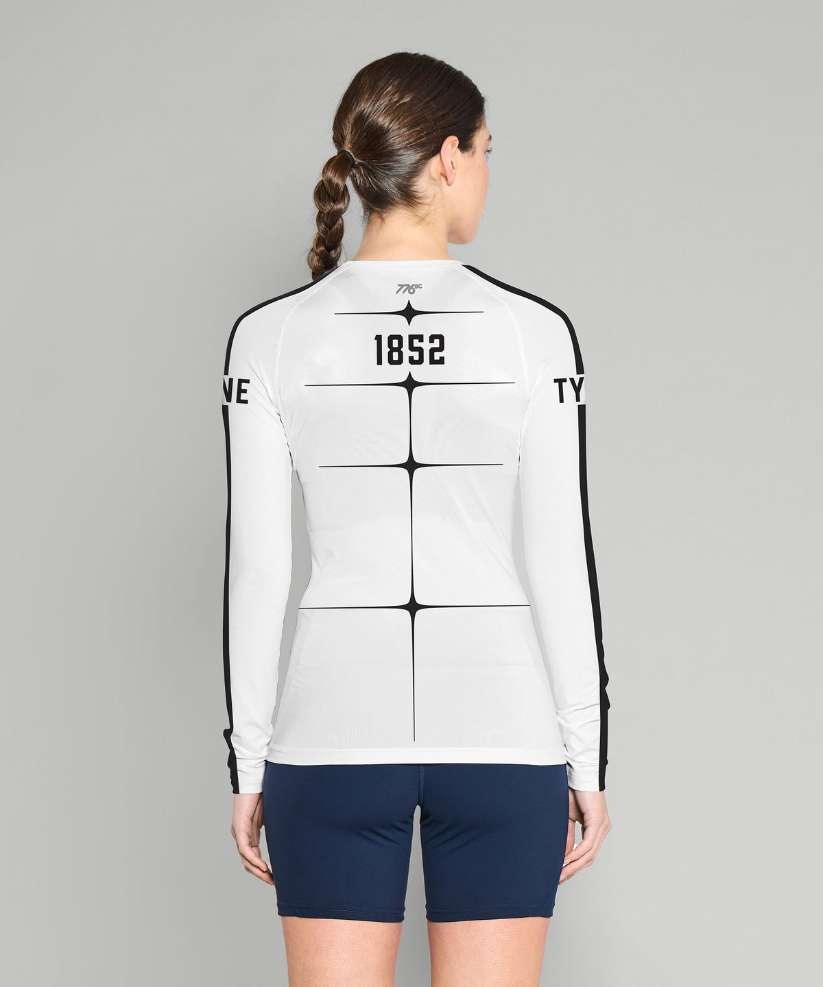 Women's Tyne Amateur Rowing Club Motion Base Layer LS - White/Black