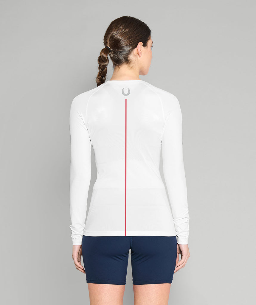 Women's Waikato Rowing Winter Base Layer LS - White