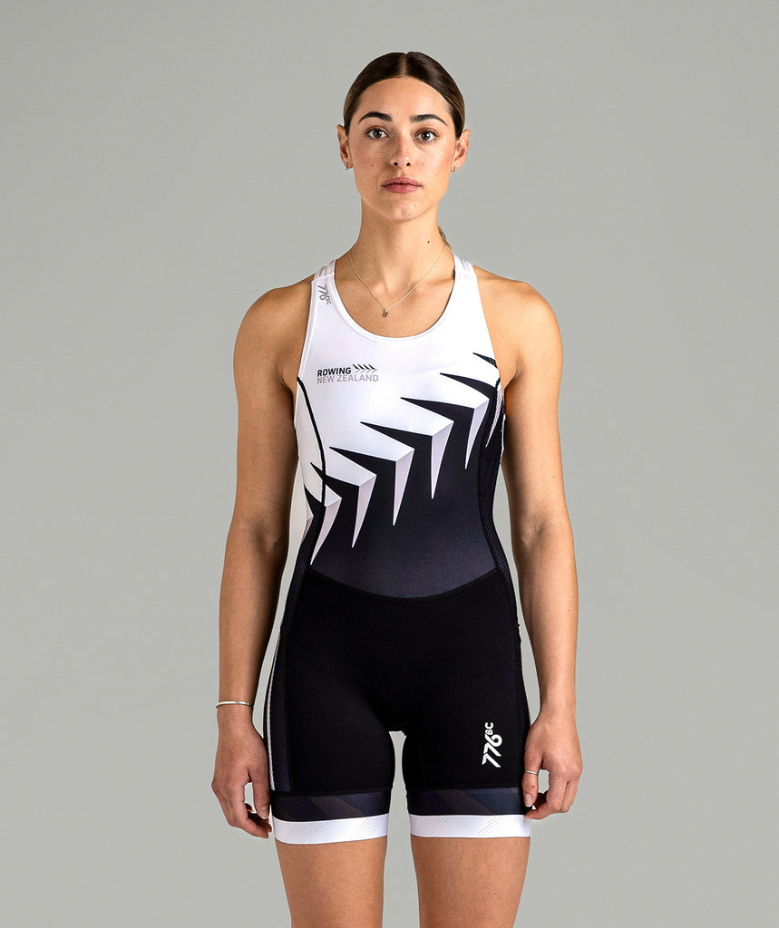 Women's 776BC x Rowing NZ Pro Unisuit - Black/White
