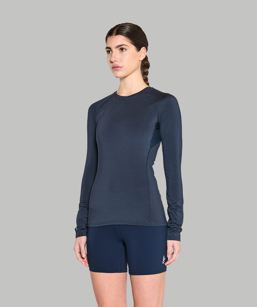 Women's Wreath Winter Base Layer LS - Navy