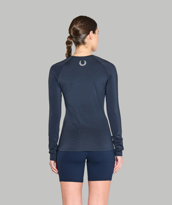 Women's Wreath Winter Base Layer LS - Navy