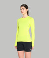 Women's Wreath Winter Base Layer LS - Neon Yellow