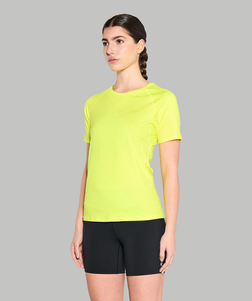 Women's Wreath Summer Base Layer SS - Graphic Neon Yellow