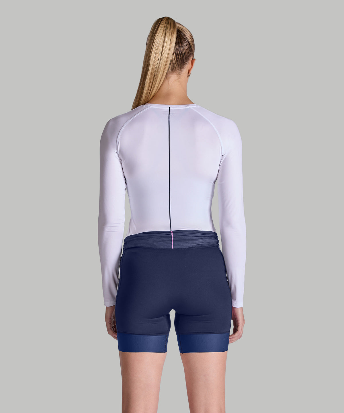 Women's 776BC Base Layer LS - White/Navy
