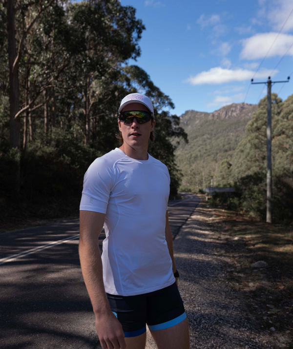 Men's Wreath Performance Base Layer SS - White