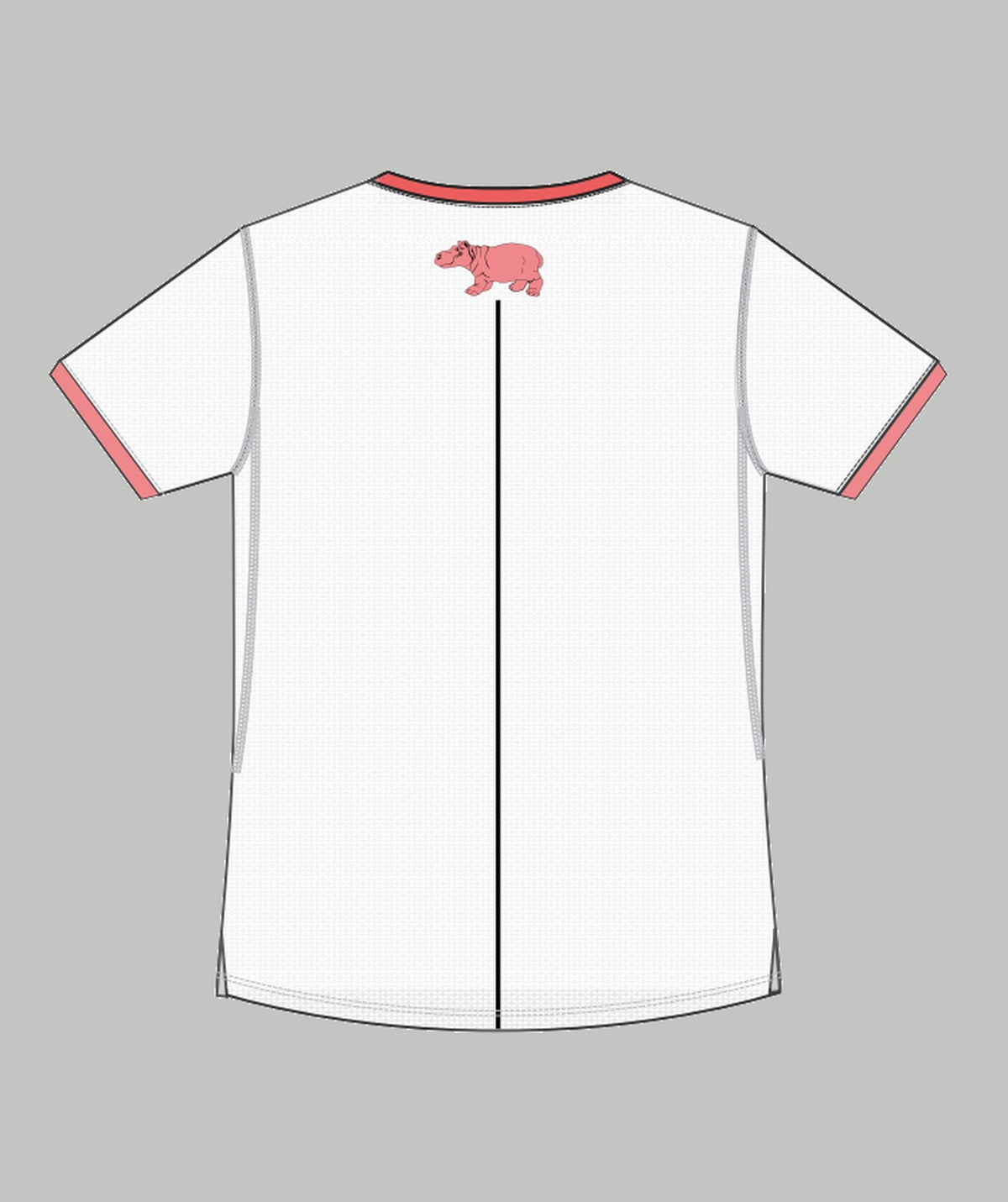Women's Leander Athlete  Henley Performance - White/Pink