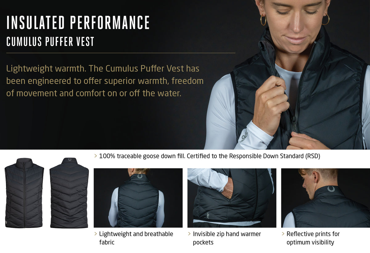 Women's Cumulus Puffer Vest - Navy