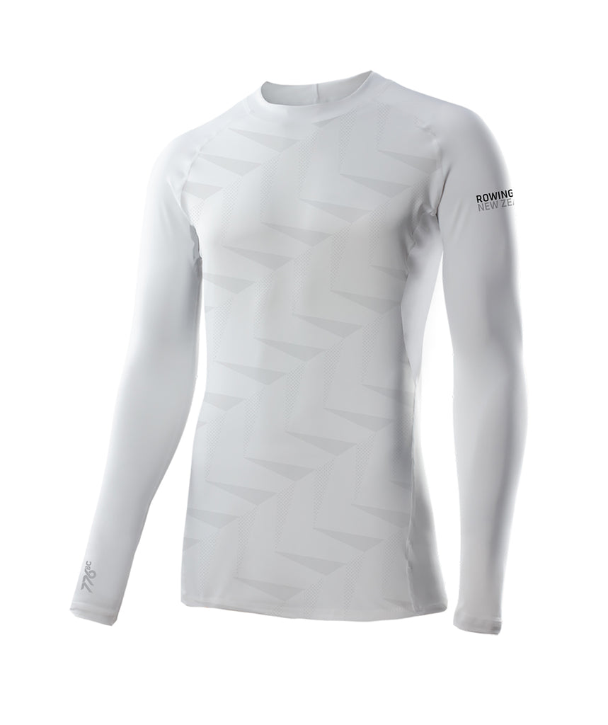 Men's 776BC x Rowing NZ Performance Base Layer LS - White