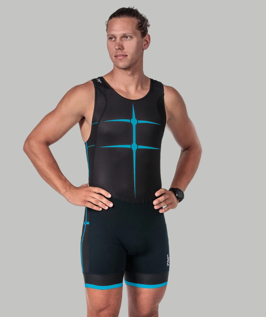 Men's Motion Pro Unisuit - Black/Neon Blue