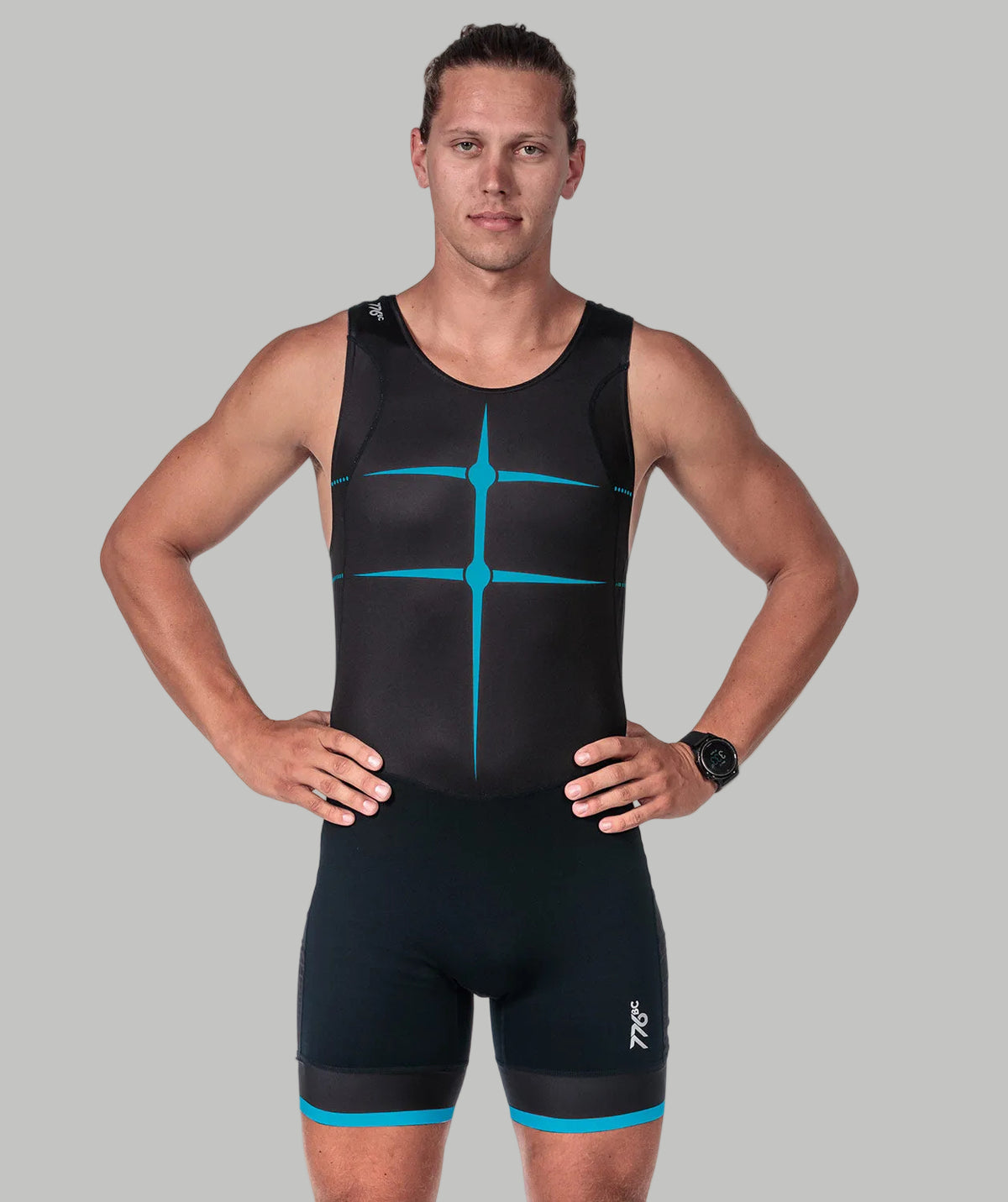 Men's Motion Pro Unisuit - Black/Neon Blue