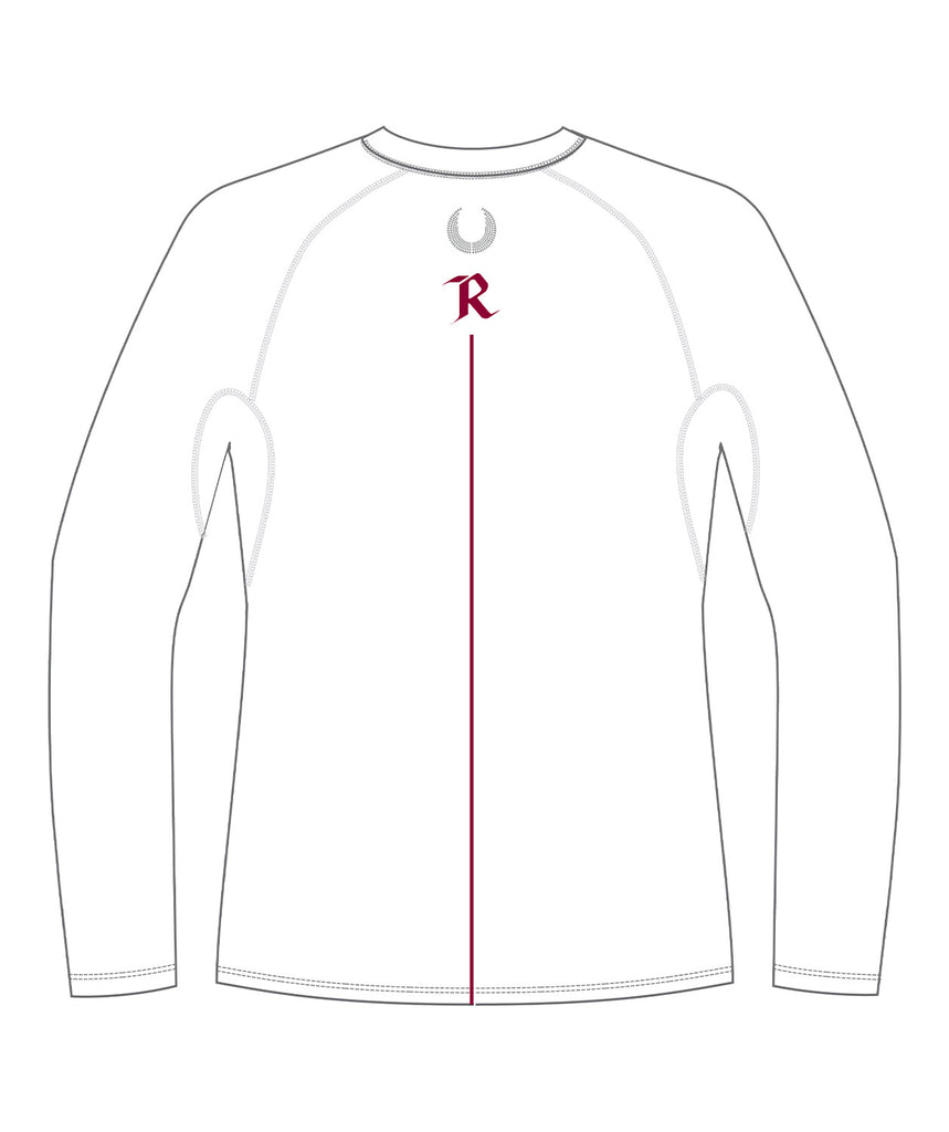 Men's Radford College LS Base Layer - White