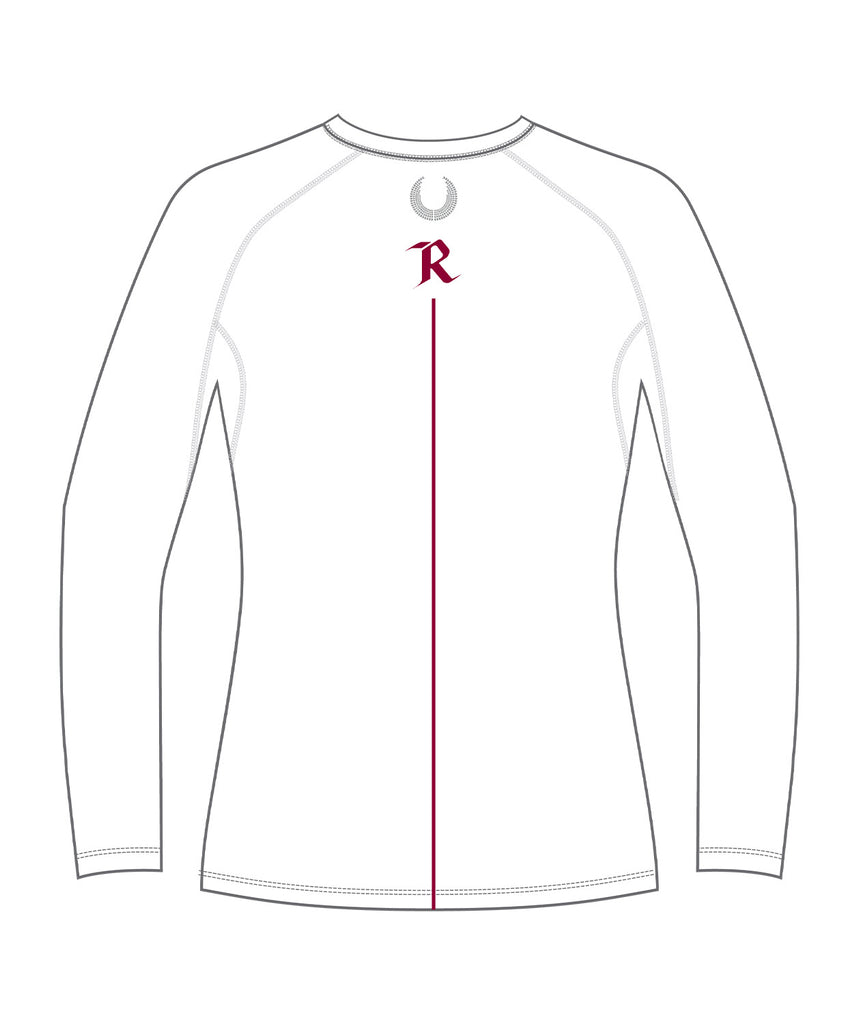 Women's Radford College LS Base Layer - White